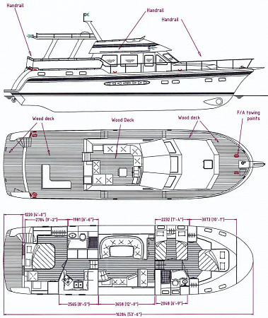 Моторная яхта Trader 535 Signature